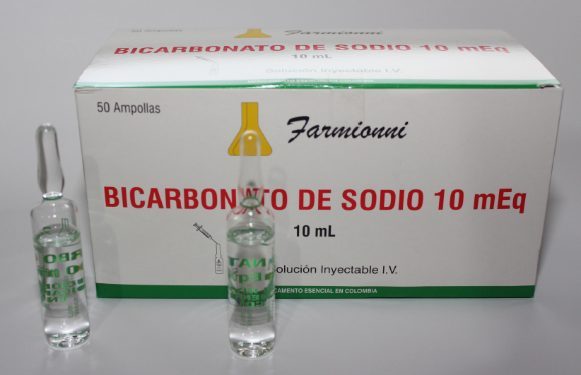 Bicarbonato de sodio 1-2 ml/kg